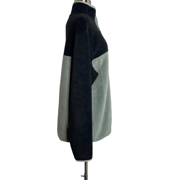 Southern Grit Fleece Mens Large Gray Black Tundra Coloblock Snap Warm Winter - Picture 2 of 4